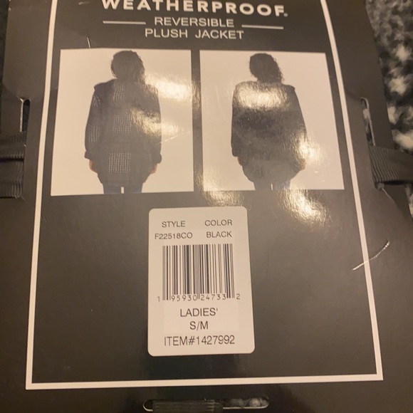 Weatherproof Reversible Plush Jacket NWT - Picture 4 of 4